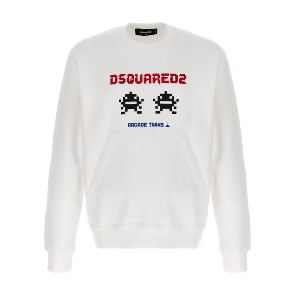 Dsquared² White Cotton Men's Sweatshirt